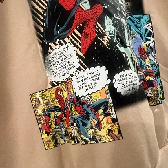 Marvel Tan Graphic Sweatshirt Hoodie - Picture 6 of 9